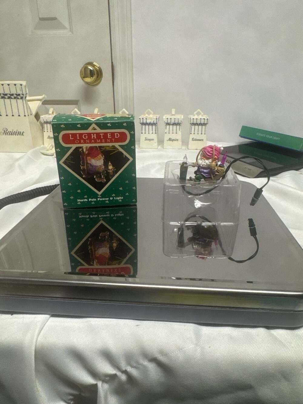 1987 Hallmark Keepsake Magic Lighted Ornament North Pole Power & Light